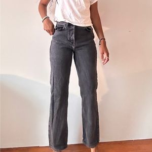 Black Dark Wash Jeans